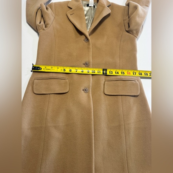 J Crew Women’s Top Coat Cashmere & Wool Camel Color - Picture 10 of 11